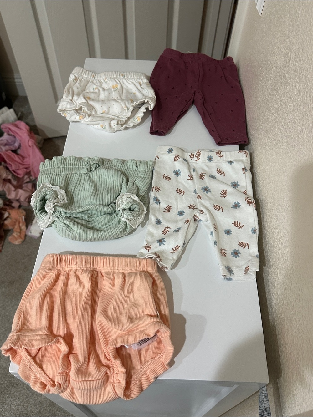 Newborn leggings and shorts